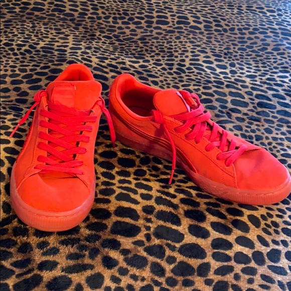 Puma red suede sneakers - Picture 4 of 6